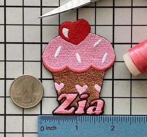 Cupcake Patch Personalized Custom Iron-on Badge - Picture 1 of 1