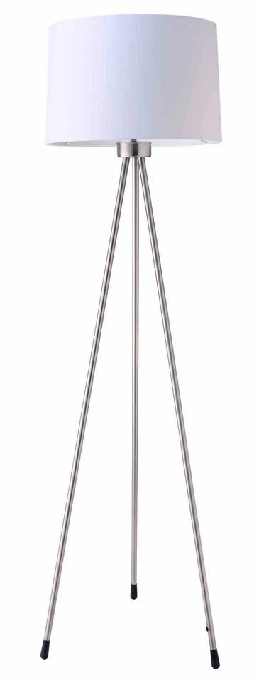 Lámpara de pie International 31181IV de tres patas, blanca Foto 1 de 1