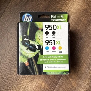 HP 950XL/951XL Black/Cyan/Magenta/Yellow High Yield Ink Cartridge Exp 12/2022 - Afbeelding 1 van 4