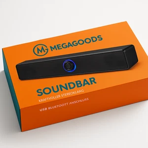 PC Soundbar Bluetooth Lautsprecher USB TV Gaming Stereo DE. - Bild 1 von 5