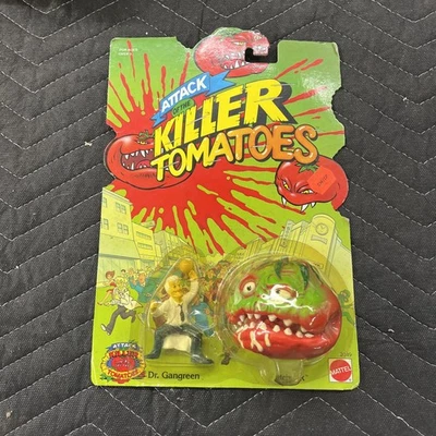 Vintage☆1991 ☆ Attack of The KILLER TOMATOES ☆ Mattel ☆ Dr. Gangreen vs Ketchuck - Image 1 of 4