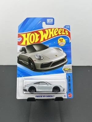 Porsche 911 Carrera T gris #15 Hot Wheels 2026 Mainline nuevo de fábrica Foto 1 de 4