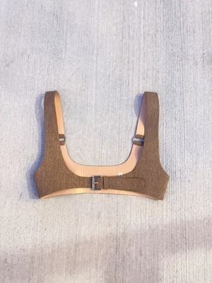 Women’s Brown Faux Leather Buckle Corset Belt Vest Adjustable Waist Top - Image 1 of 4