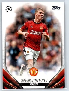 2023-24 Topps UEFA Club Competitions Rasmus Hojlund Manchester United #131 - Picture 1 of 2