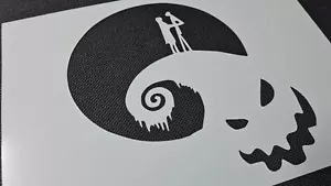 NIGHTMARE BEFORE CHRISTMAS Craft Paint Stencil Jack Skellington Sally Halloween - Picture 1 of 2