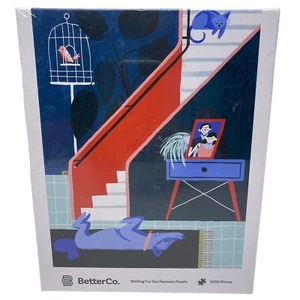 Rompecabezas Better Co Mascotas Esperando a Nuestros Humanos 1000 Piezas Sellado - Imagen 1 de 4