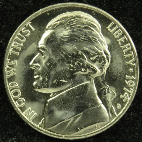 1974 D Uncirculated Jefferson Nickel BU (C05) Cover