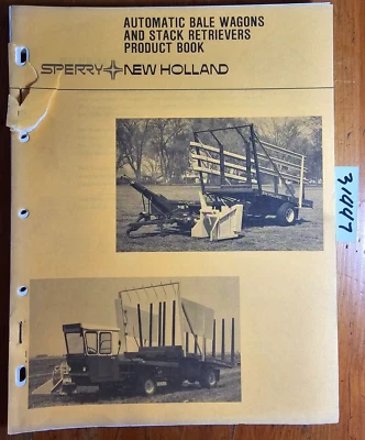 New Holland Automático Bale Wagon & Stack Retriever Producto Libro Manual 12/75 Foto 1 de 4