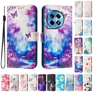 Pattern PU Leather Wallet Case Phone Case Cover for OnePlus 13 11 12 Nord 4 CE4 - Picture 1 of 30