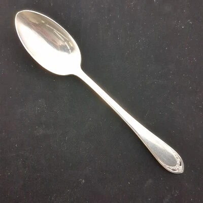 Серебряная сервировочная ложка 1847 Rogers Old Colony International 8 1/4 дюйма - Изображение 1 из 3