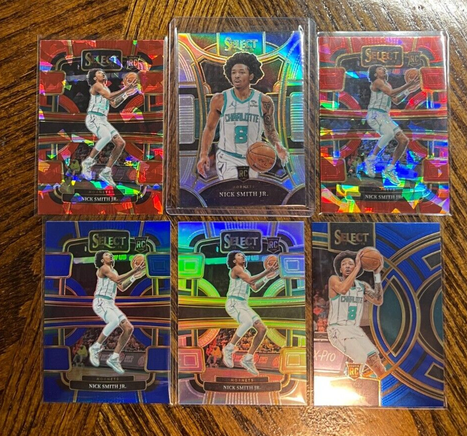 2023-24 Select Nick Smith Jr RED CRAKED ICE SILVER MEZZANINE CONCOURSE PREMIER