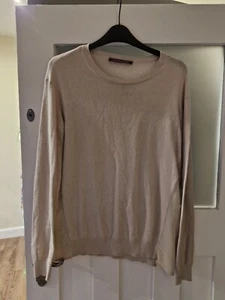 Comptoir Des Cotonniers Cream Beige Cashmere Silk Jumper Medium Defect - Picture 1 of 10