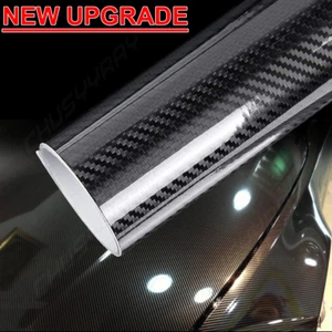 Auto Accessories 7D -Glossy Carbon Fiber Vinyl Film Car Interior Wrap Stickers - Picture 1 of 13