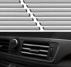 20 Pcs Car Vent Outlet Trim Interior Decoration Strip Chrome PVC Air Conditioner