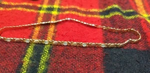 Collar Piedras Preciosas Oro Oro Rosa Oro 8.5" TURQUÍA 925 Diseño XOXO - Imagen 1 de 5