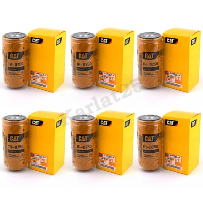6 Pack REPLACEMENT FOR CAT 1R-0750 FUEL FILTER / CATERPILLAR 1R-0750 - Image 1 of 4