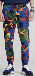 Polo Ralph Lauren Medium Jogger RRL Camo Double Knit Pony Pants + Shirt Rare - Picture 1 of 12