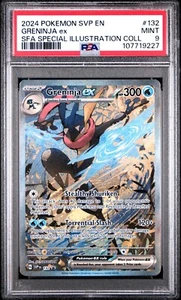 Greninja ex 132 Alt Art Promo Shrouded Fable Scarlet & Violet Pokemon PSA 9 Mint - Picture 1 of 2