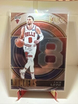 2021-22 Select Numbers Insert Chicago Bulls Zach Lavine #39 - Image 1 of 2