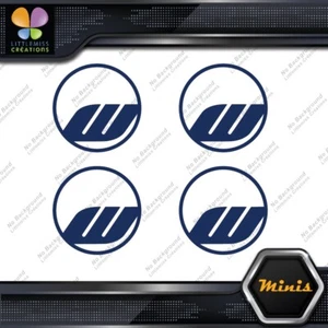 Compatible Work Wheels Rims Circle Emblem Pack 4 MINI SIZE Decals Stickers Vinyl - Picture 1 of 85