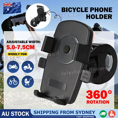 360° Rotation Mobile Phone Holder Handlebar Mount for Motorcycle Bicycle Bike AU - image 1 of 4