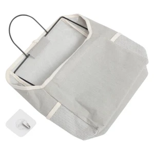 Wall Mounted Storage Bag Hanging Portable Dual-use Bathroom Fabric - Picture 1 of 12