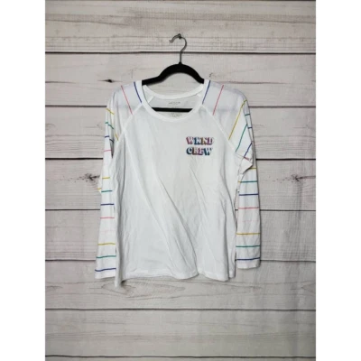 Camiseta Arizona Niñas Fin de Semana Crew Manga Larga Raglán Rayas Blancas Plus 20.5 2XL Foto 1 de 4