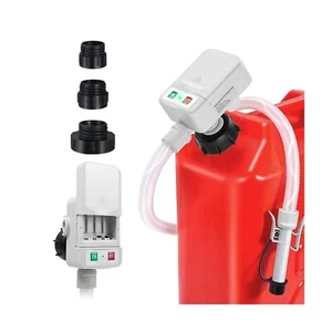 Battery-Powered Fuel Transfer Pump - No Spill Portable Siphon with 3 Adapters... - Picture 1 of 7