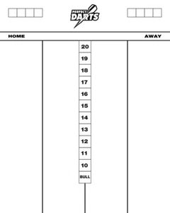 Perfectdarts Whiteboard Scoreboard 501 & Cricket  - Dry Wipe Acrylic - 50 x 40cm - Picture 1 of 4