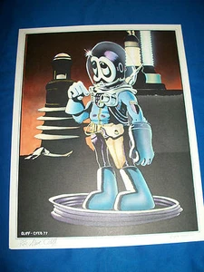STEVE OLIFF ALIEN Hand painted Lithograph #10/100 Signed 1979 Olyoptics - Picture 1 of 6