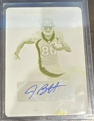 2017 Panini Preferred Jake Butt - 1/1 Printing Plate Auto - Image 1 of 2