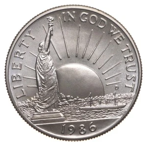 1986-D BU Unc Statue of Liberty Commemorative Half Dollar *0318 - Picture 1 of 3