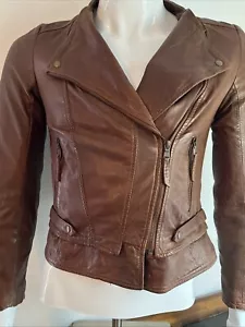 Stetson Chaqueta Pequeña Cuero Western Marrón - Imagen 1 de 5