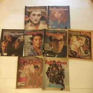 70s 80s Rolling Stone Magazine music and movies lot of 8 - Bild 1 von 9