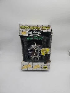Vintage Halloween Spettrale Rappin Cripta Scheletro Rapping Animato Illuminazione Prop - Foto 1 di 5