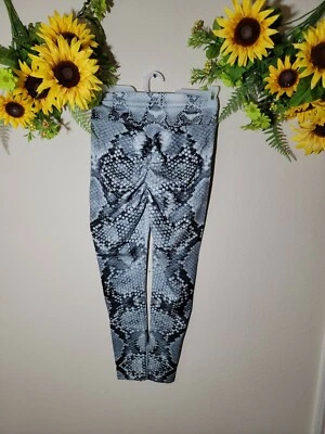 NUEVO SIN ETIQUETAS Para mujeres Cintura Alta Estampado Serpiente Push Up Leggings Pantalones de Yoga Grandes K0274 Foto 1 de 4