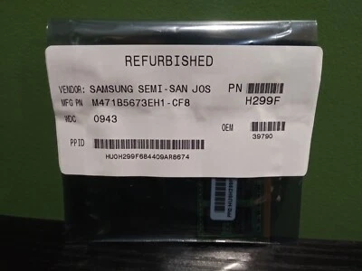 Samsung 2 GB SO-DIMM 1066 MHz DDR3 SDRAM Memory (M471B5673EH1-CF8) - Image 1 of 4