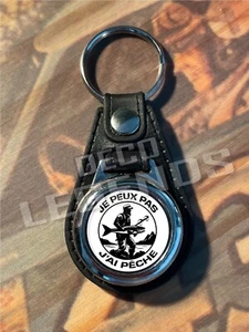 porte clés Je peux pas j'ai pêche - cadeau sport pêcheur collection - Imagen 1 de 3