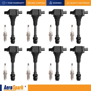 Ignition Coil & Iridium Spark Plug for 2008-2015 Nissan Pathfinder NV2500 UF551 - Picture 1 of 5