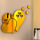 Creative 3D Heart-shaped Acrylic Wall Stickers Self-adhesive DIY Home Art Mir-G5