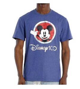 Disney Adult Kids Unisex 100th Anniversary Graphic Short Sleeve Tee T-Shirt NEW