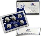 2000 S State Quarter Proof Set ☆☆ Ultra Cameo Quarters ☆☆ Box/Coa