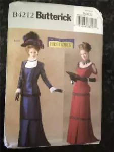 Butterick Sewing Pattern 4212 Ladies Victorian Historical Costumes Size 6-10 UC - Picture 1 of 4