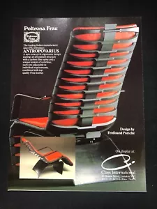 Antropovarius Porsche Designed Retro Furniture - Original Press Cutting 1983 - Bild 1 von 1