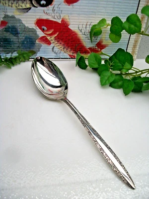 Towle Silver CANDLEGLOW Silverplate 8 5/8" cuchara de servir sólida 1968 Foto 1 de 4