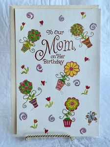 Vintage Carlton Cards "To Our Mom On Her Birthday" Greeting Card - Picture 1 of 3