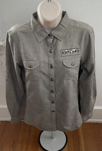 Outdoor Research Men Breathable Insect Shield Collar Khaki Button Down Sz S Roll - Picture 1 of 24