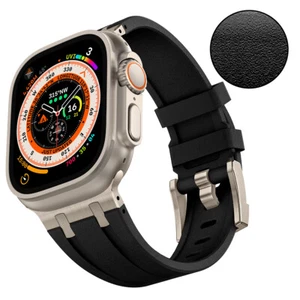 Silicone Band For Apple Watch Ultra/2 49mm 10 9 8 7 6 5 4 SE 3 2 1 Sports Strap - Picture 1 of 54