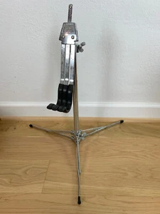 WFL LUDWIG 1363 Flat Flush Base Snare Drum Stand Holder 60s Vtg Cast Leg Joint - Picture 1 of 9