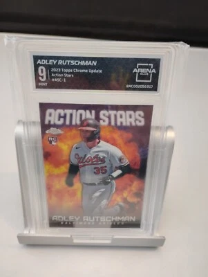 2023 Topps Chrome Update Adley Rutschman Action Stars #ASC1 Rookie RC - Image 1 of 4
